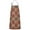Red Boho Ethnic, variant on Pink Floral and Lace Pattern Apron-Garden Aprons for Women with Pockets-Cotton Linen Waterproof Kitchen Cooking Gardening Aprons Adjustable for Kitchen,Cooking,BBQ and Salon 33x27 Inch