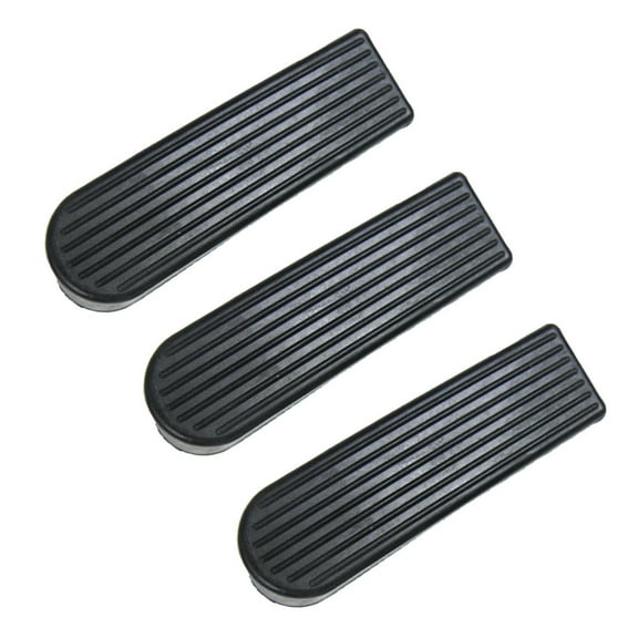 Bifavgk 3Pcs Heavy Duty Rubber Door Wedge Stops Stopper Home Office Door Stoppers Door Draft Stopper Door Stoppers For Bottom Of Door Cleaning Supplies Black