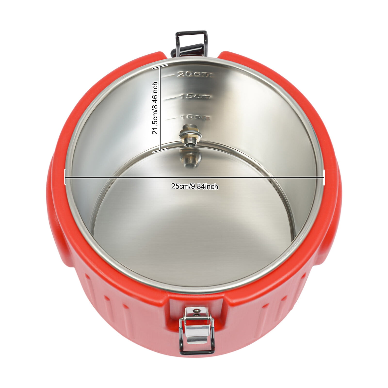 1 PCS Red Insulated Beverage Cooler, Insulated Bucket, Cylinder-Shaped, 28*25. 5cm/11. 02*10. 04in(D*H), 10L/2. 64Gal Insulated Bucket, Insulated Beverage Containers