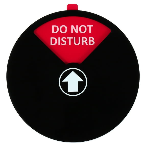 Uxcell Acrylic Magnetic Office Privacy Sign Adhesive Label for Office Conference 5.9 x 0.2 inch Black