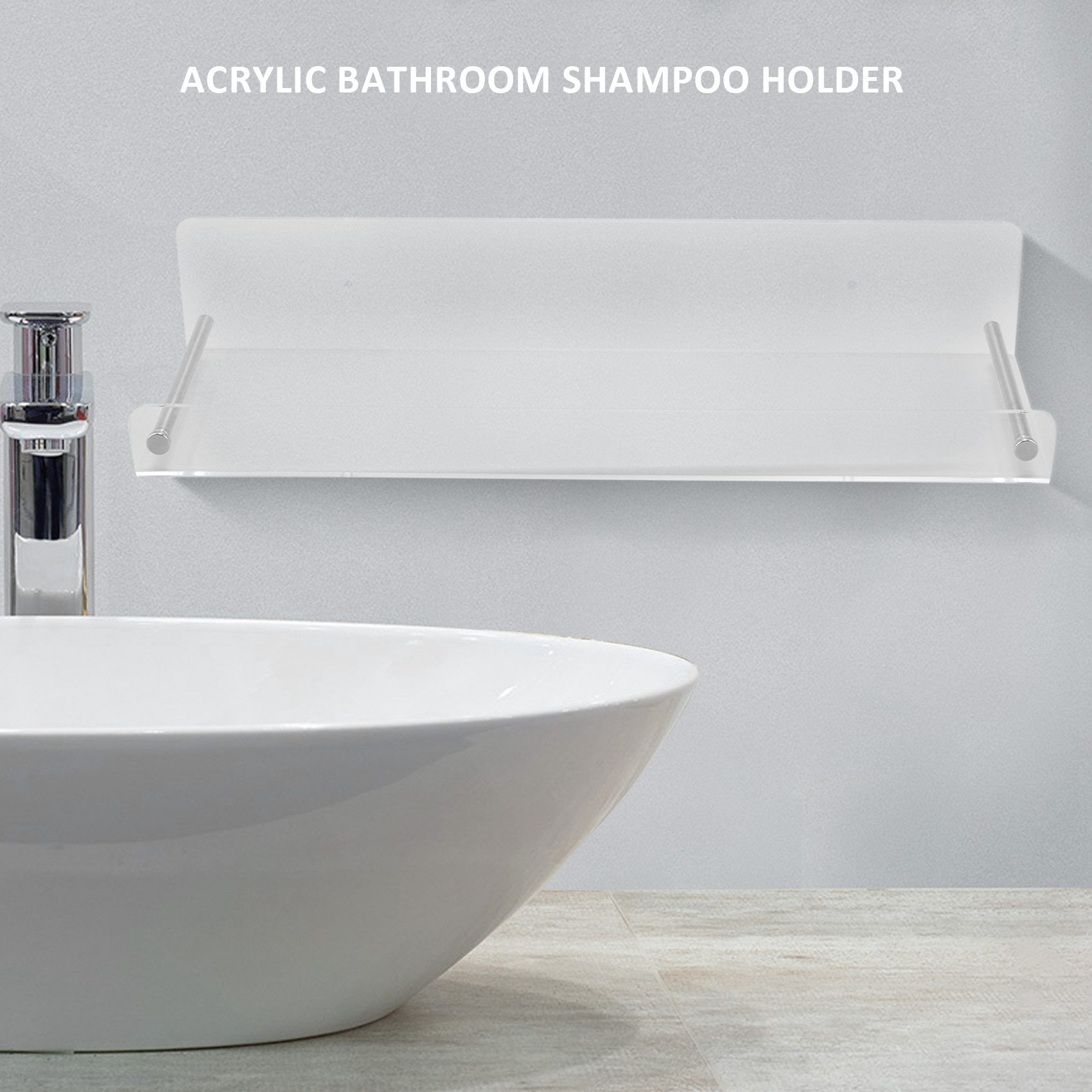 Floating Shelves 2 Pack Acrylic Floating Shelves 15 L x3.25inch W Clear