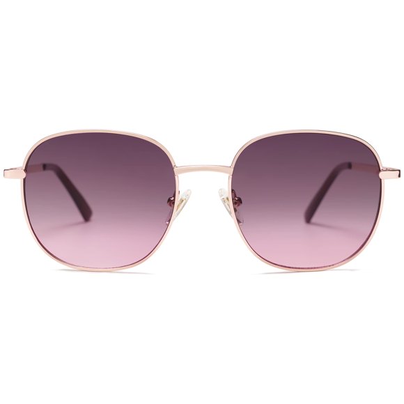 Gafas de sol SOJOS Classic Square SJ1137 para mujer/hombre, oro rosa