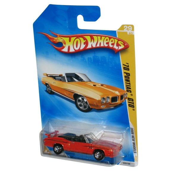 Hot Wheels 2008 New Models Orange '70 Pontiac GTO Toy Car 29/196