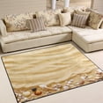 thumbnail image 2 of SKYSONIC Seashells on Sand Lightweight Carpet Mats Area Soft Rugs Floor Mat Rug Home Decoration for Kids Room Living Room 63 x 48 inches, 2 of 6