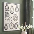 thumbnail image 5 of Pocket Watch Sketches II in White Solid Wood 8 x 10 Framed Print, 5 of 6