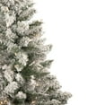 thumbnail image 3 of Northlight 4' Pre-Lit Flocked Pine Slim Artificial Christmas Tree, Clear Lights, 3 of 7