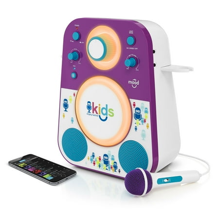Singing Machine - Kids Mood Bluetooth Karaoke System - Purple