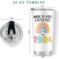thumbnail image 4 of 40th Birthday Gifts for Women, Tumbler 20 oz Stainless Steel Vacuum Insulated Tumblers, 1984 Birthday Gifts for Women, 40 Year Old Birthday Gifts, 40th Birthday Gift Ideas, 40th Birthday Tumbler, 4 of 6