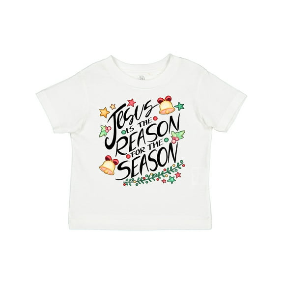 Inktastic Jesus is the Reason for the Season Christmas Bells and Stars Boys or Girls Toddler T-Shirt