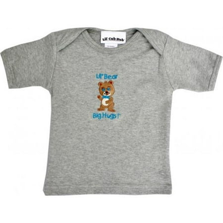 

Lil Cub Hub 4CSSTBBG-1218 Grey Short Sleeve T-Shirt - Boy Bear 12-18 months