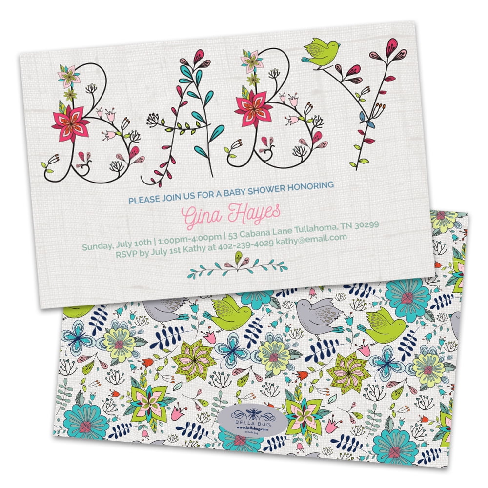 personalized baby shower invitations walmart