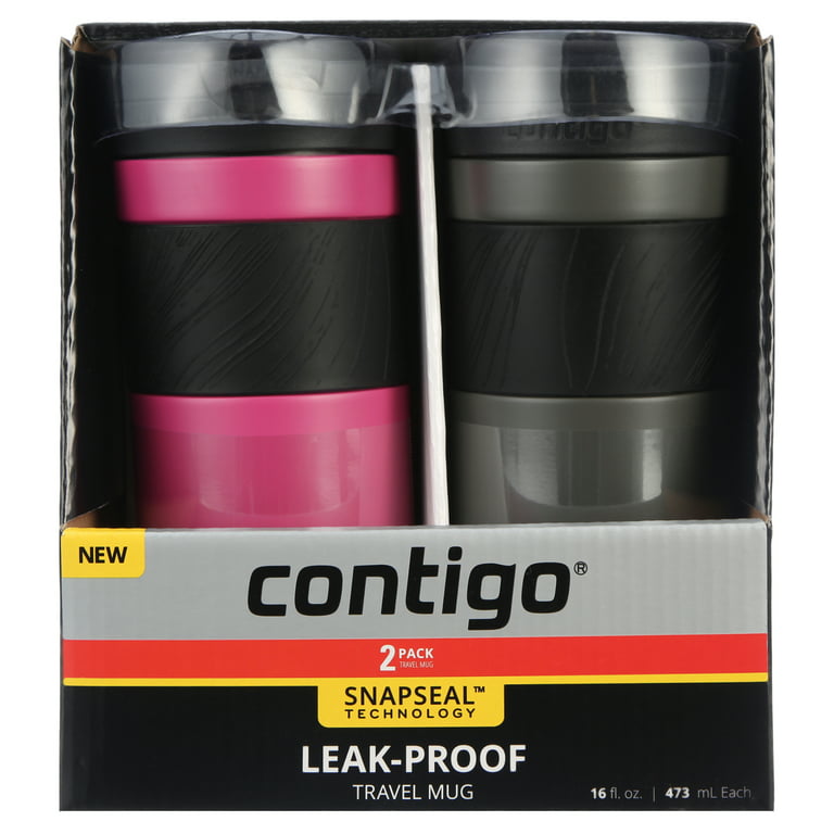 Contigo Luxe Vacuum-Insulated Stainless Steel Thermal Travel Mug,  Leak-Proof 16oz Reusable Coffee Cup or Water Bottle, Fits Under Most  Brewers and