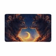 thumbnail image 1 of MKHERT 3D Big Fox with Clouds Form and Moon Doormat Rug Home Decor Floor Mat Bath Mat 30x18 inch, 1 of 3