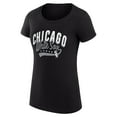 thumbnail image 2 of Women's G-III 4Her by Carl Banks  Black Chicago White Sox Filigree Team Fitted T-Shirt, 2 of 3