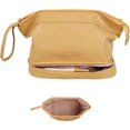 thumbnail image 1 of Bolsa de maquillaje grande, bolsa de cosméticos de doble capa, bolsa de maquillaje de viaje, bolsa de maquillaje de cuero, bolsas de viaje para cosméticos, bolsa de aseo de cuero portátil, b, 1 of 5