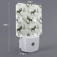 thumbnail image 2 of Fotbe green plaid Moose tree Luz Nocturna LED, Luz de Noche con Sensor de Luz Natural de Anochecer a Amanecer, Se Enchufa a la Pared, Blanco Cálido 0.5W-US, 2 of 7