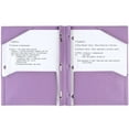 thumbnail image 3 of Five Star Stay-Put Plastic and Prong Folder, Amethyst Purple, 3 of 10
