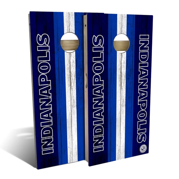 Skip's Garage | Indianapolis Football Cornhole Board Set | Includes Boards & Bags | Choose Your Size & Accessories