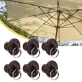 thumbnail image 6 of 6 Pieces Outdoor Blinds Caps Roller Shutters Rings Shade Parts SUN Resistant Brown for Deck Sunshades Systems, 6 of 9