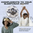 thumbnail image 6 of Silky Design Bonnet with Elastic Soft Band Adjustable Women and Men Bonnets for Sleeping, Comfortable Satin Fabric (Whitey Huey), 6 of 7