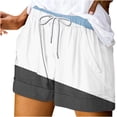 thumbnail image 1 of Pantalones Cortos Sueltos para Mujeres de Verano Impreso Encaje Hasta Bolsillo Elástico Pantalones Cortos Casuales Poliéster, Moda Pantalones Cortos de Verano para Uso Diario Y de Ocio, 1 of 5