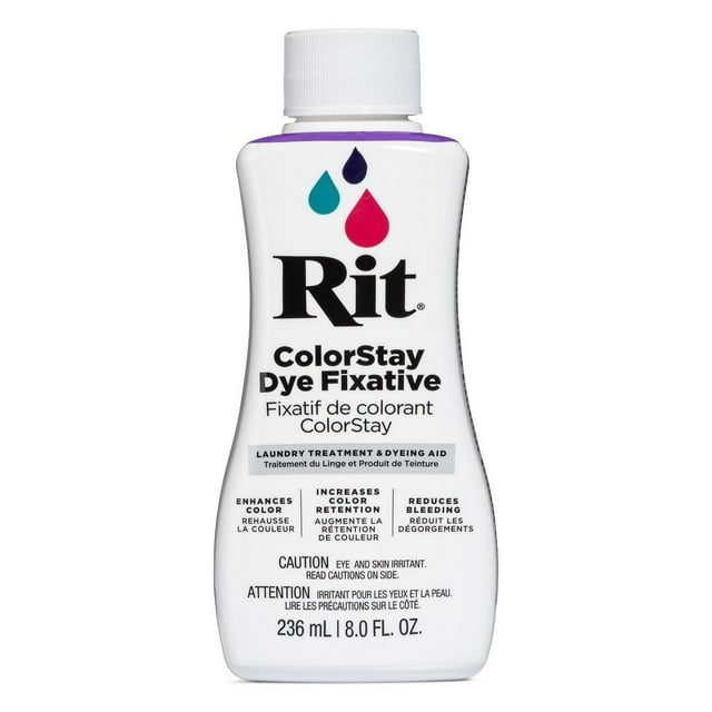 RIT ColorStay Dye Fixative — 8 fl oz (236 mL) Liquid; Locks In Colour for Natural Fibres