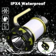 thumbnail image 4 of Linterna de camping, luz LED recargable por USB, regulable, resistente al agua IP65, multifuncional, con batería externa portátil con imán (verde), 4 of 5