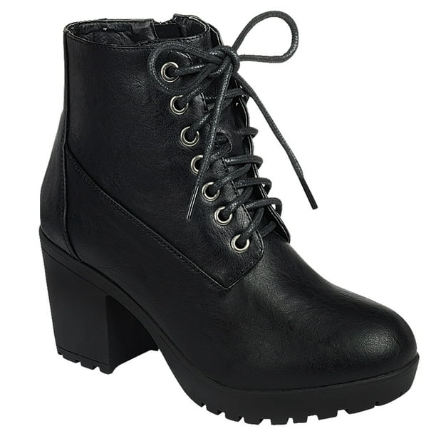 olive lug sole boots