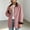 Pink, variant on HCBY Women Corduroy Collar Jacket Button Front Mid Length Barn Coat Utility Workwear with Pockets for Fall Winter