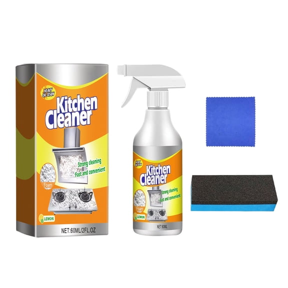 GWAAMB Kitchen Foam Cleaner,All-Purpose Foam Spray for Stubborn Stains, Upgraded Multi-Purpose Cleaner for Pots and Pans,60Ml,1PCS