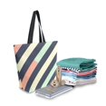 thumbnail image 2 of FORMRS Womens Canvas Tote Bag with Zipper Inner Pocket Shoulder Handbag, Isometric Green, 2 of 7