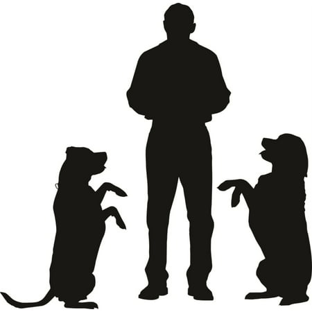 Do It Yourself Wall Decal Sticker Man Playing With Dogs Animal Kids Boys Girls Bed Room Size: 10 X20 Do It Yourself Wall Decal Sticker Man Playing With Dogs Animal Kids Boys Girls Bed Room Size: 10 X20