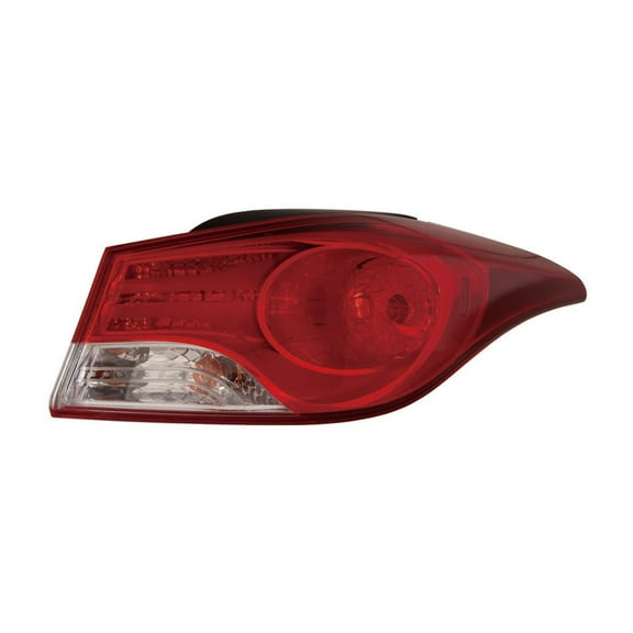 KarParts360 For Hyundai Elantra 2011 2012 2013 Sedan Tail Light Assembly Passenger Side | With Bulb | Replacement For HY2805119 | 924023Y000