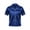 A Royal Blue, variant on iiniim Men's Satin Short Sleeve Button Down Shirt Top Classic Pajamas Tops Blouse Nightwear Size M-3XL Purple M
