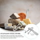 thumbnail image 4 of juego de cortador de mantequilla de queso, pinzas para servir queso de acero inoxidable, cucharas y tenedores., 4 of 8