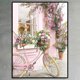 thumbnail image 3 of Resina Serie Coches Bicicleta Rosa Con Diamantes Completos (30*40cm) V312, 3 of 9