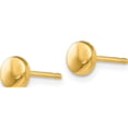 thumbnail image 3 of 14K Yellow Gold Polished Half Ball Post Earrings (5 X 5) Made In Spain ye314, 3 of 6