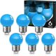 thumbnail image 1 of Bombillas de luz negra, bombilla LED de 12 W para decoración de Halloween, luz negra UVA 385-400 nm, bombilla de luz negra A19 para brillar en la oscuridad, pintura corporal, cartel fluorescente, fies, 1 of 4