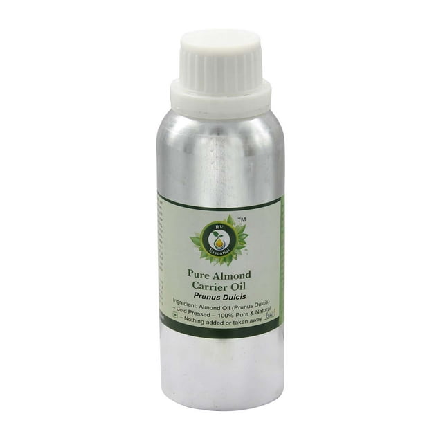 Almond Oil Prunus Dulcis For Skin Pure Almond Oil For Body For Hair For Massage For Face For Cooking Pure Natural Cold Pressed 630ml 21oz By R V Essential