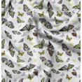 thumbnail image 1 of Soimoi Polyester Crepe Fabric Butterflies Butterfly Print Fabric by Yard 42 Inch Wide, 1 of 1