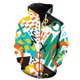 thumbnail image 1 of Sudadera con capucha y cremallera para hombre, diseño de grafiti de arte abstracto, divertida, de manga larga, con estampado 3D, estilo Harajuku, de gran tamaño, para primavera y otoño., 1 of 6
