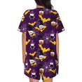thumbnail image 3 of Lsque Halloween Gnomes1 Women's Short-Sleeved Pajama Set - 2 Piece Soft and Lightweight Sleepwear Set-XX-Large, 3 of 9
