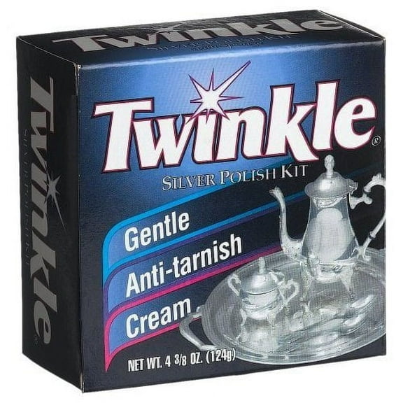 twinkle silver polish kit, gentle anti-tarnish cream 4.38 oz (pack of 6)