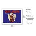 thumbnail image 2 of Chief Joseph Apples - Ryan Fruit Company - Washington State - Vintage Fruit Crate Label c.1915 - Bamboo Fine Art 290gsm Paper (Unframed) 12x16in, 2 of 4