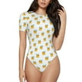thumbnail image 1 of Balery Cute Duck Diver Body de cuello redondo de manga corta para mujer Tops de manga corta Tops básicos-XX-Large, 1 of 7