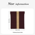 thumbnail image 3 of Leather Change Purse 4.3×3.9in Small Storage Bag Automatic Closure Anti-Stain Easy To Clean, Small And Convenient Maroon Stripe_3, 3 of 8