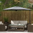 thumbnail image 2 of Outsunny Parasol Déporté de Patio 10 Pi Parasol Décalé avec Manivelle et Inclinaison Gris, 2 of 10
