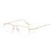 thumbnail image 3 of Gafas de miopía con montura de media montura que cambian de color y con alambre dorado para hombre y mujer, modernas, combinables con todo, con luz azul, 3 of 4