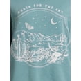 thumbnail image 4 of Self Esteem Juniors Oversized Washed Graphic Sweatshirt, Sizes XS-XL, 4 of 5
