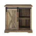 thumbnail image 4 of Pemberly Row Meuble TV Buffet Porte de Grange de Ferme 32 Pouces en Chêne Rustique, 4 of 4
